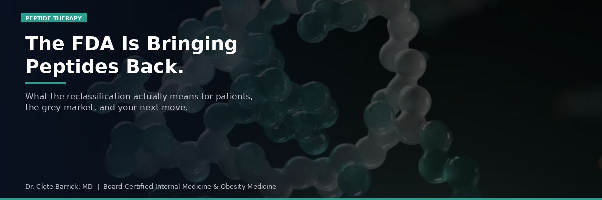 ipamorelin fda approval status Not all peptides are restricted. Here's the breakdown you actually need.  The FDA's Category 2 classification affects specific compounded peptides —  BPC-157, TB-500, CJC-1295/Ipamorelin, AOD-9604, Epithalon, Selank, Semax.  Others — like Sermorelin — main image 0